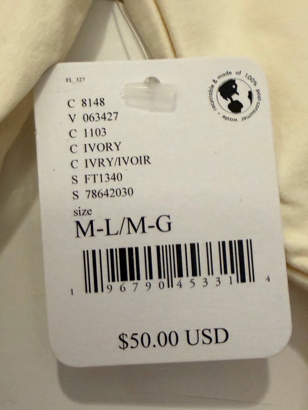 NWT Free People Clean Lines Long Sleeve Ivory - Picture 8 of 10